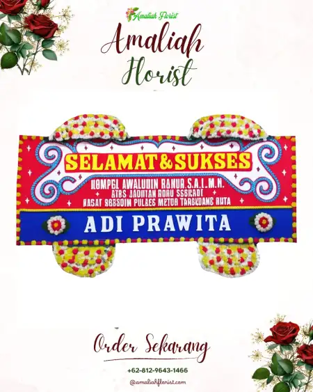 Papan Bunga Ucapan Selamat Leminggir